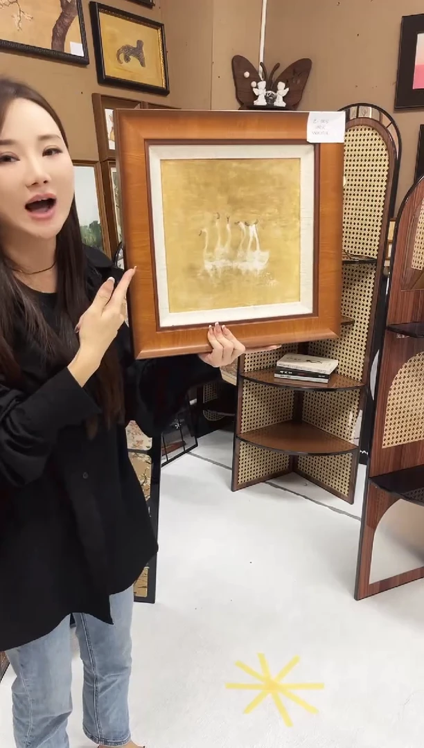 竖款40*40  天鹅
