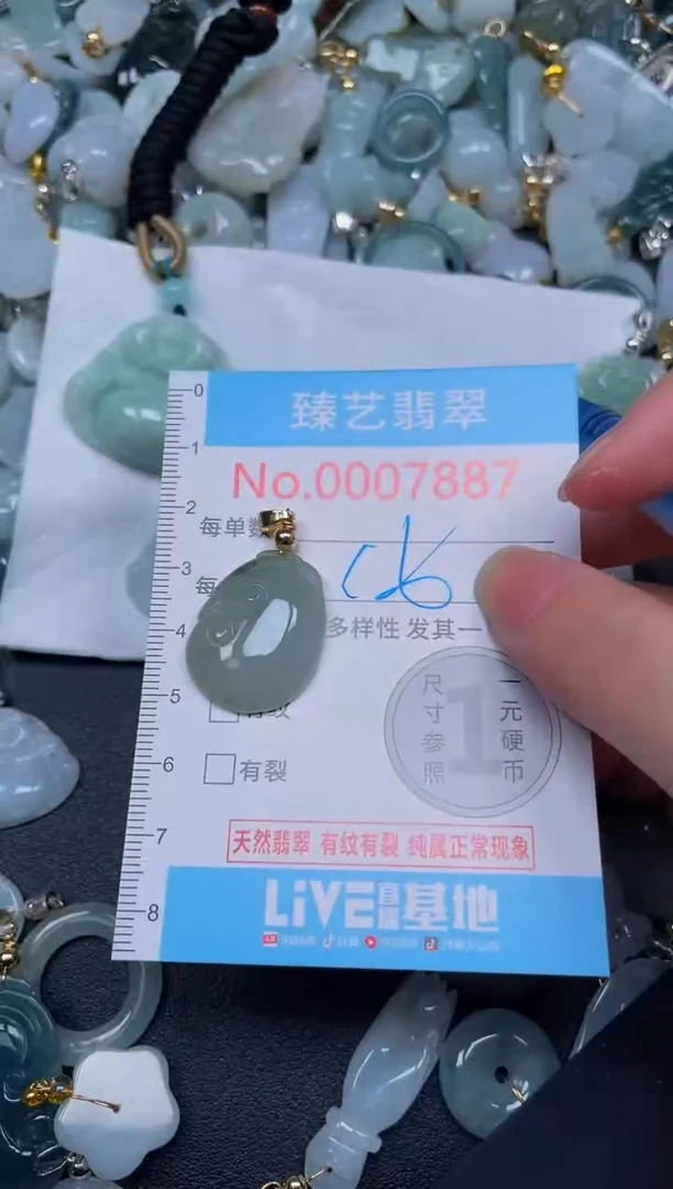 吊坠(不含链)未镶嵌翡翠7887