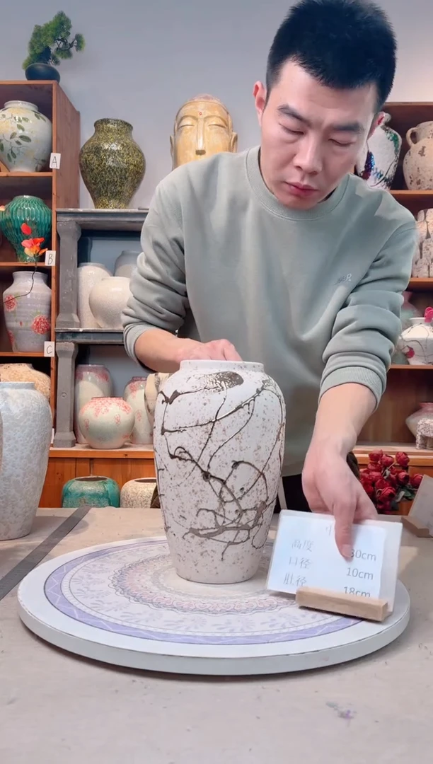 瓶陶瓷花瓶 无花 a365