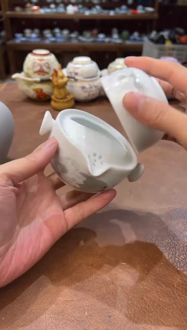 真的很便宜会开片的旅行茶具