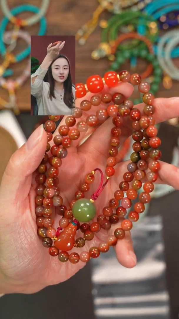 未镶嵌手串南红玛瑙摆***～遇见匠心品质回血