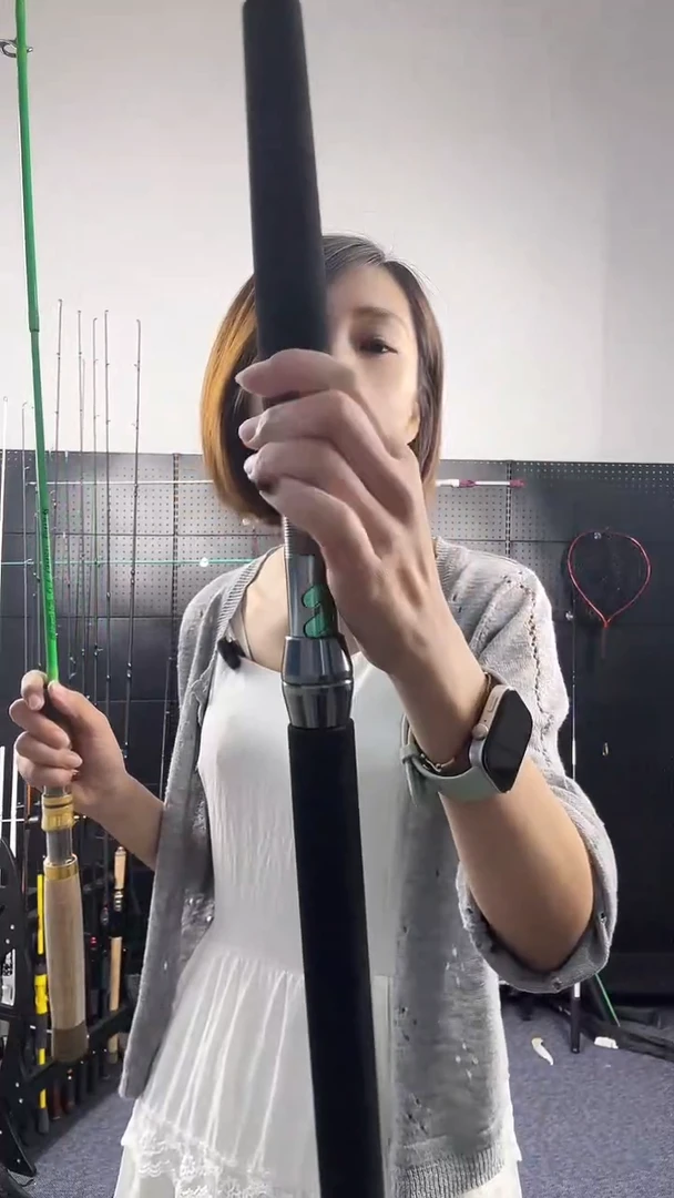 碳素（瑕疵杆没有售后 介意勿拍）锚鱼MH2.28米直柄