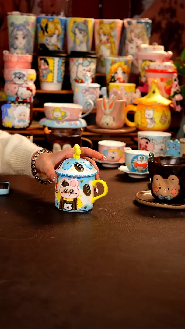 景德镇设计师款手绘杯杯