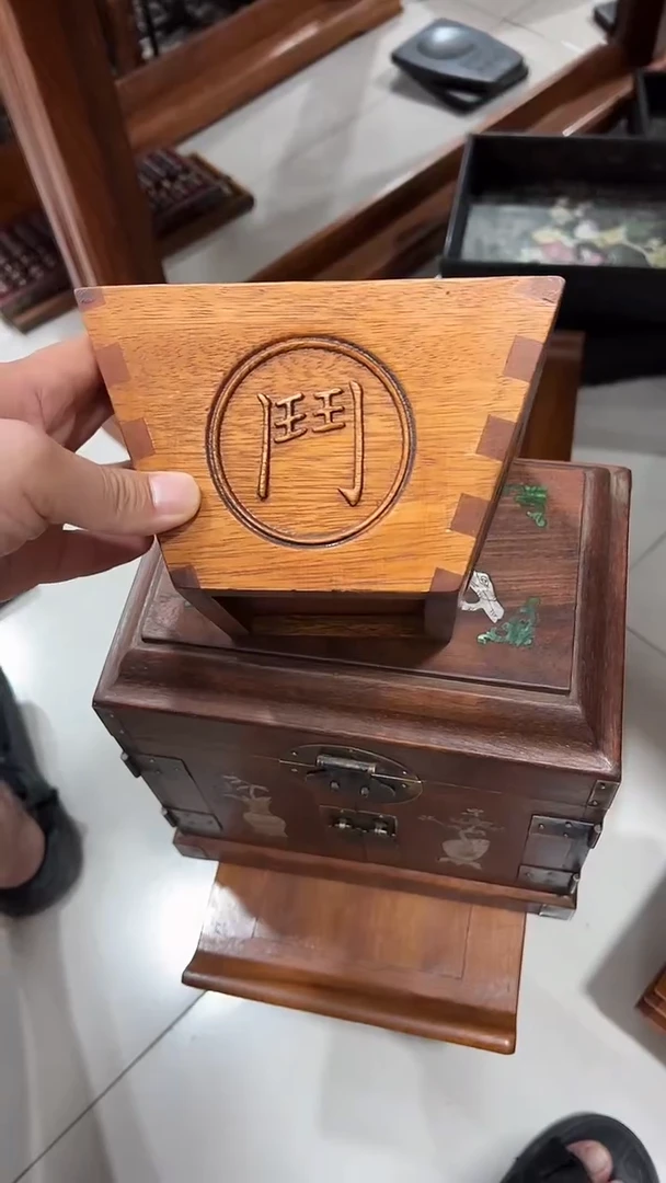 木花梨木小号升米斗