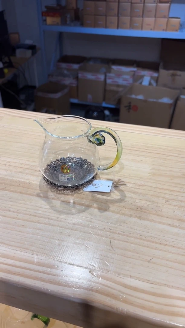 禾器-浮莲茶海-迷翠+铜合金杯垫1