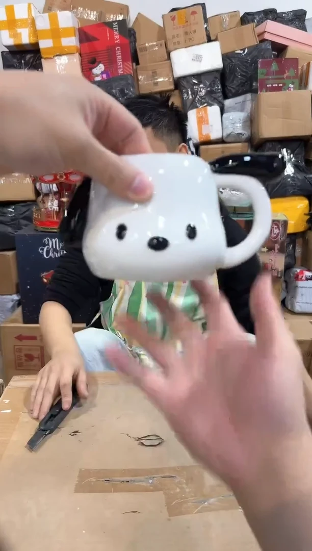 瓷片帕恰狗头杯