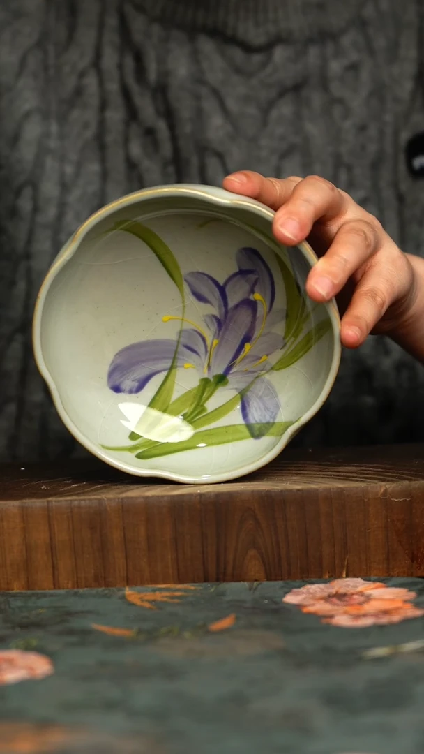 杯釉下彩手工手绘同款陶器
