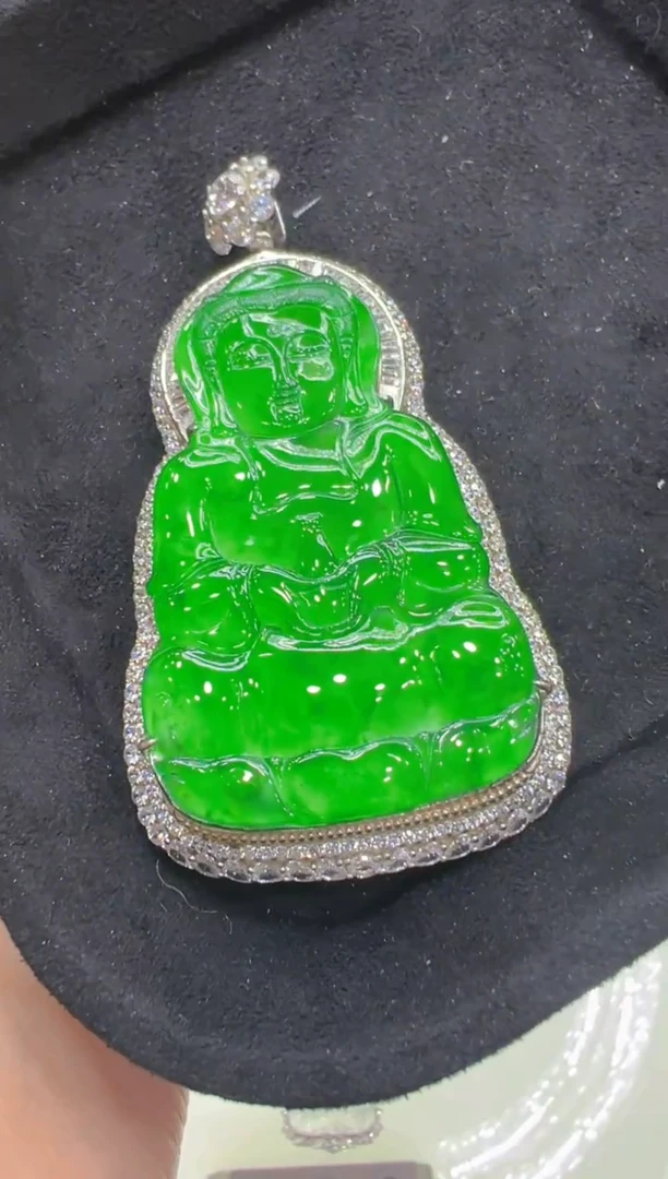 吊坠(不含链)银S925镶嵌翡翠多样性团购发一件