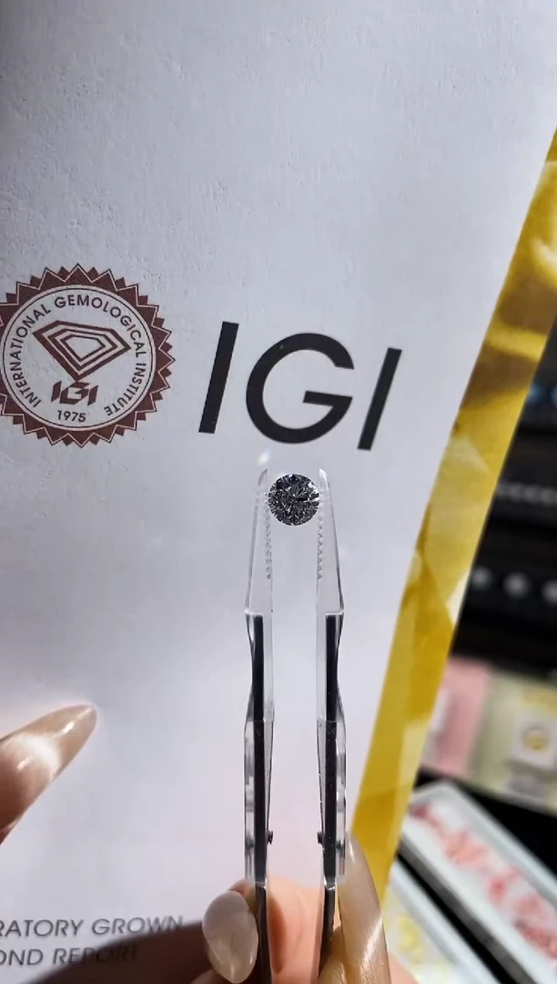 裸石实验室培育钻石IGI证书1.03ct 圆形白钻裸石