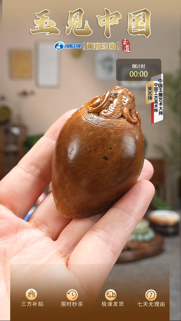 颈饰未镶嵌和田玉龙龟挂件