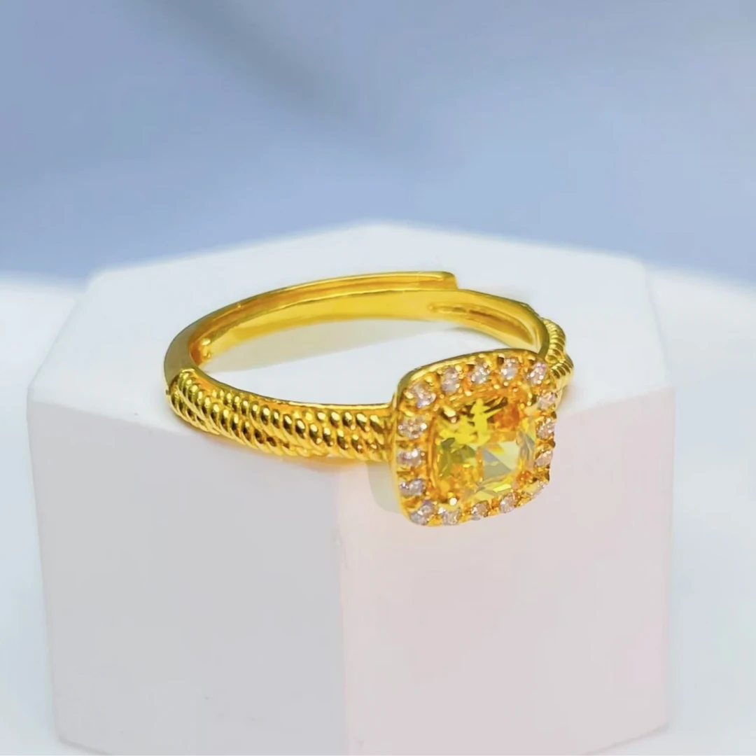 【玖总专属】甜美公主小方糖戒指可调节百搭指环