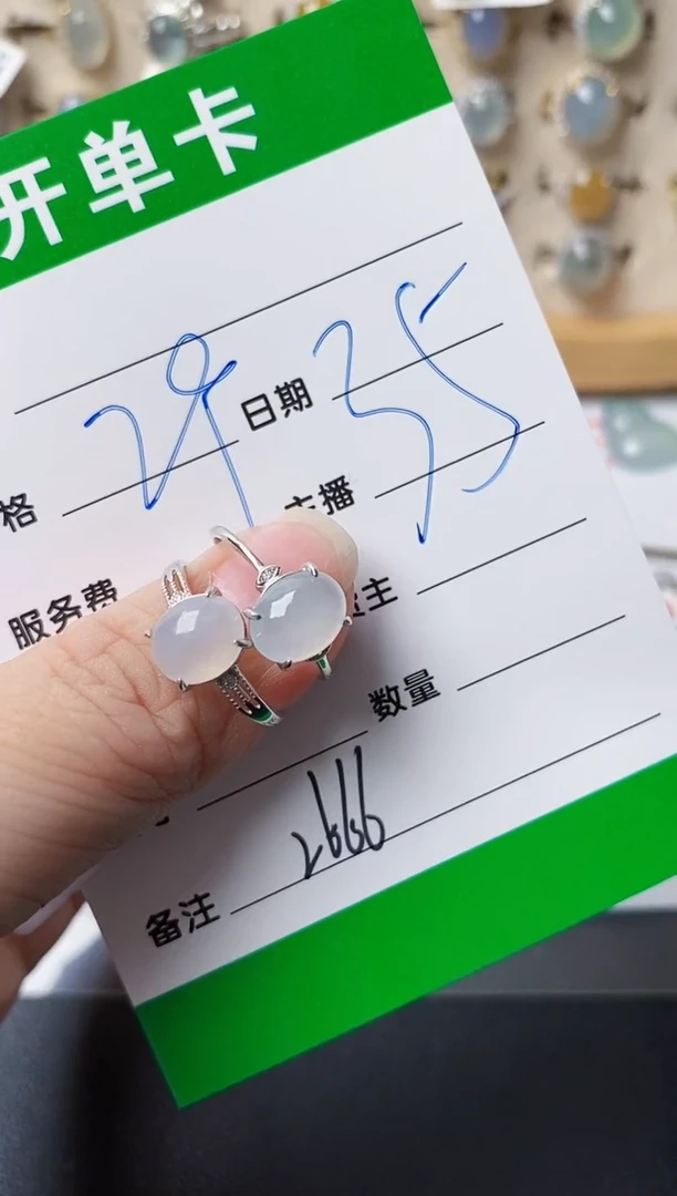 颈饰银S925镶嵌翡翠2666