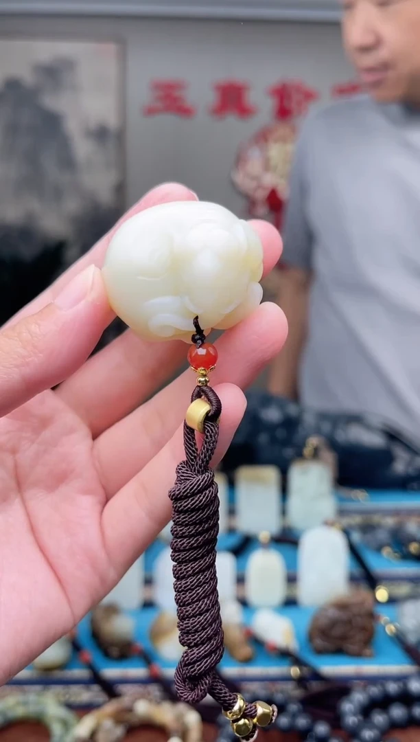 和田玉未镶嵌挂件1