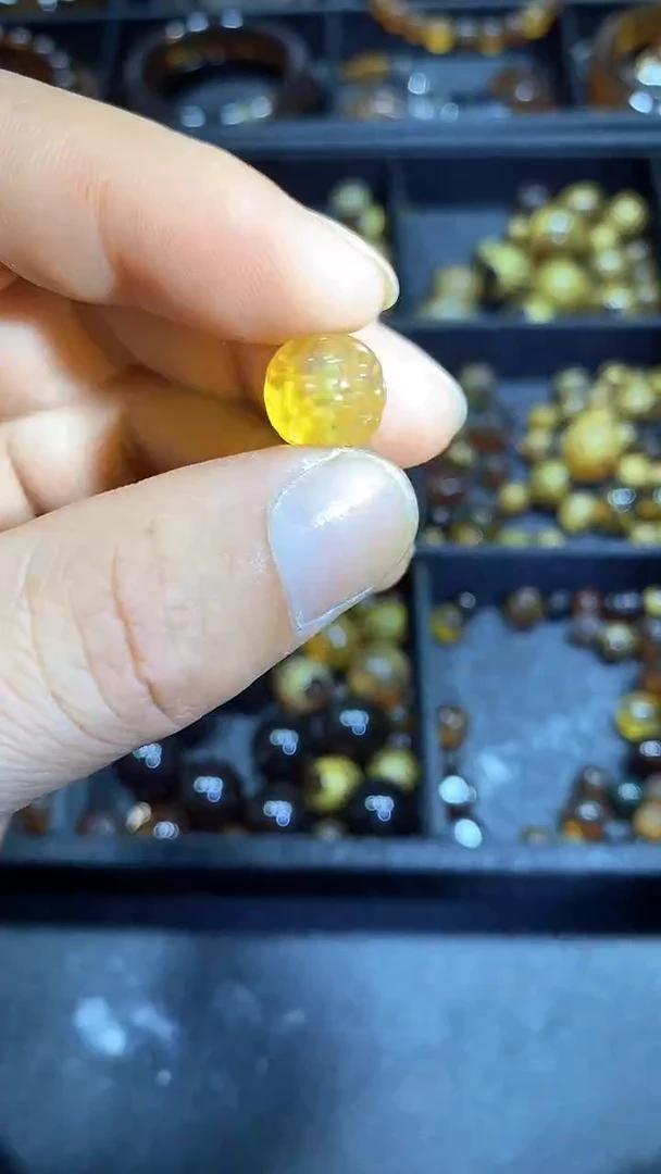 琥珀颈饰未镶嵌天然缅甸琥珀