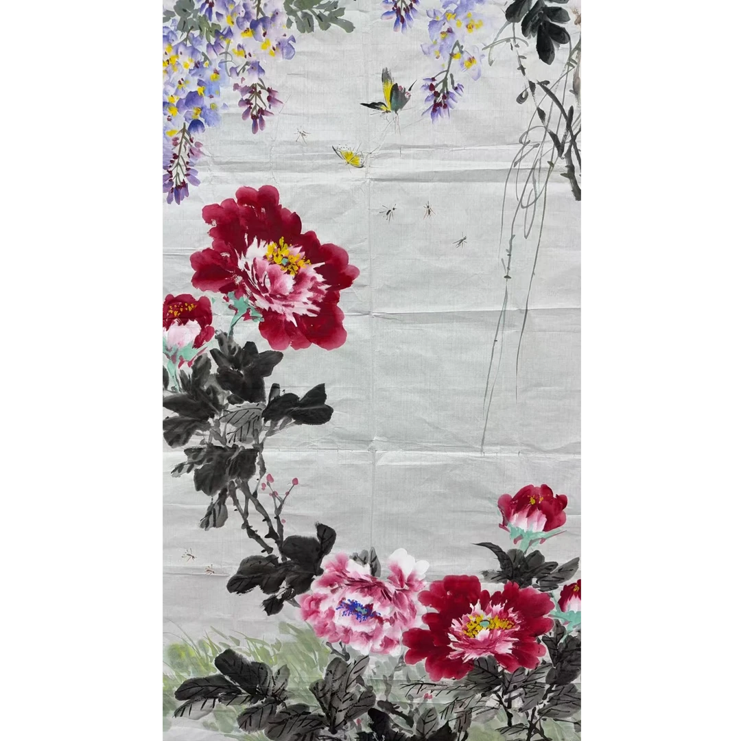 王老款 花卉画心 130 70 8.1平尺