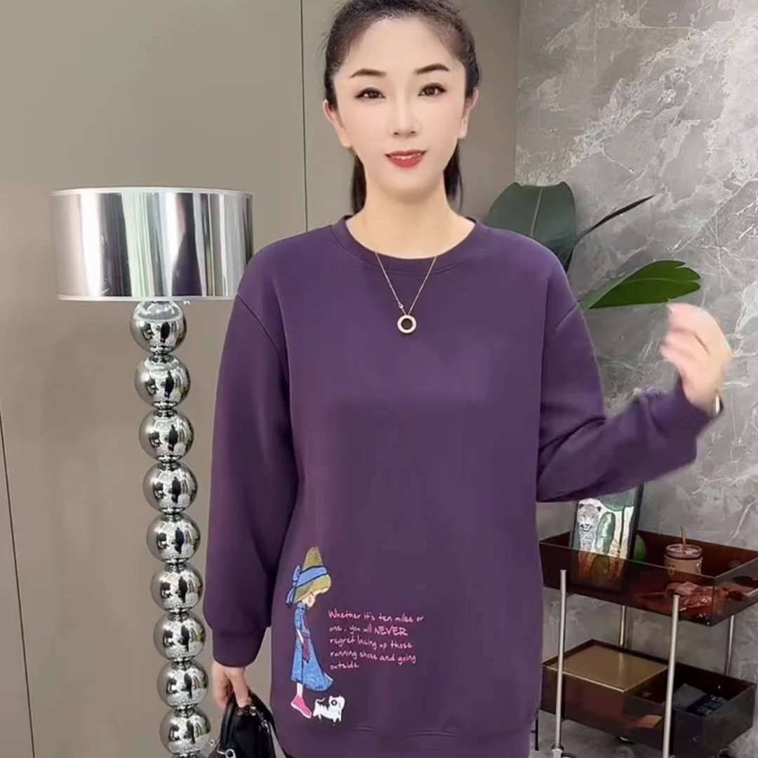 【芊莱】小女孩卫衣套头款不起球圆领常规款加厚韩版长款秋季新款女