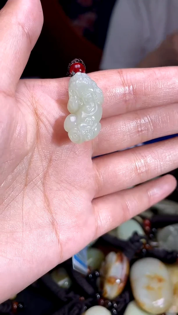 和田玉未镶嵌挂件1