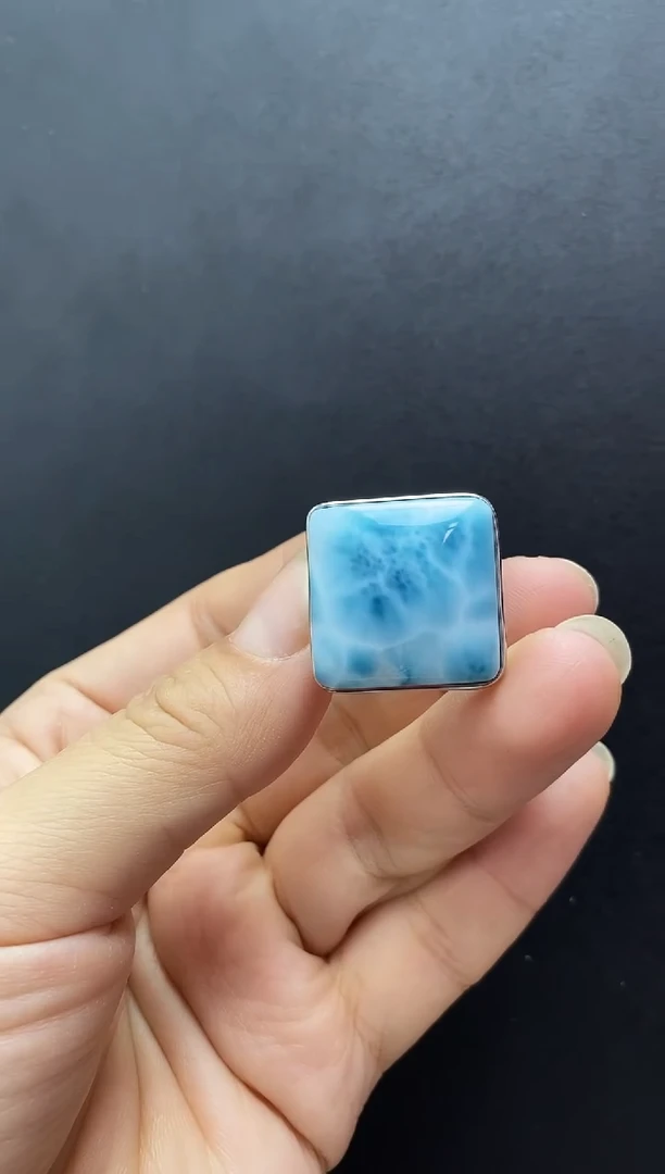 未镶嵌针钠钙石（海纹石）手链戒指