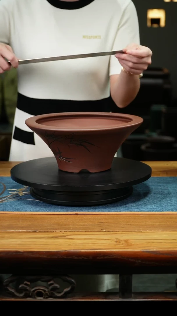 紫砂花盆跳****界精品兰花盆