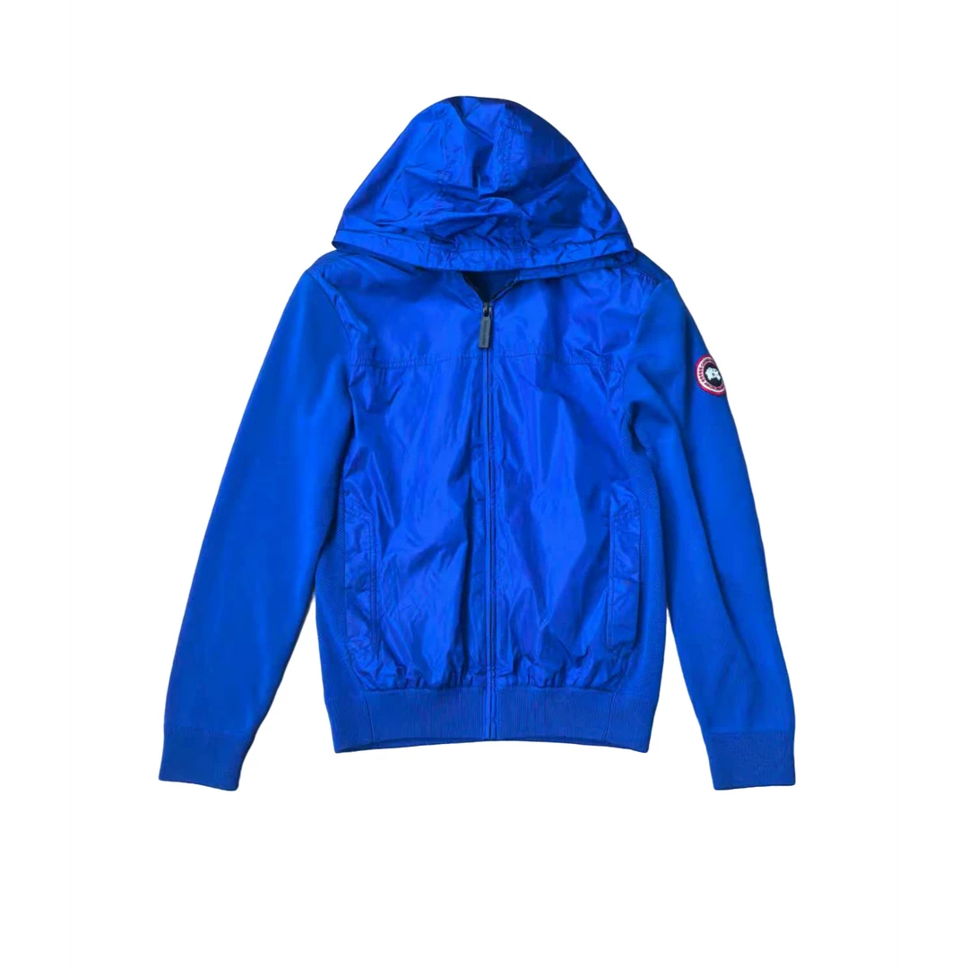 99新 CANADA GOOSE 加拿大鹅尼龙拼接针织外套/S码/99新