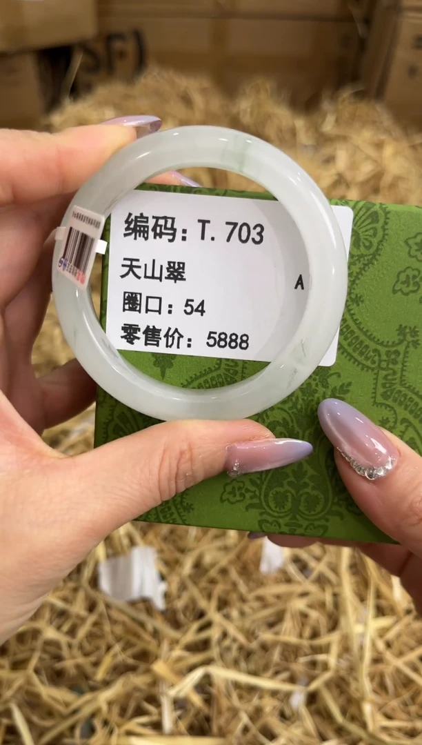 未镶嵌手镯石英质玉T.703