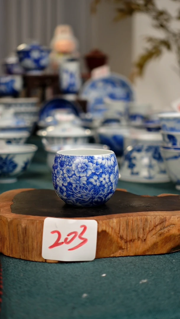 茶杯203全手工手绘茶器