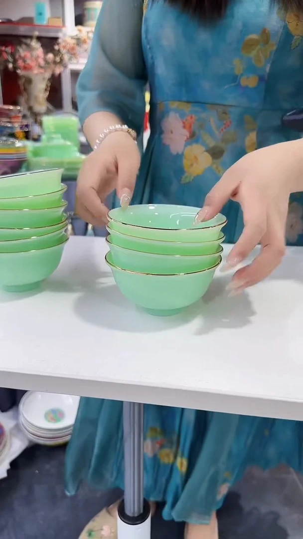 瓷片4.5英寸饭碗4个景德镇陶瓷