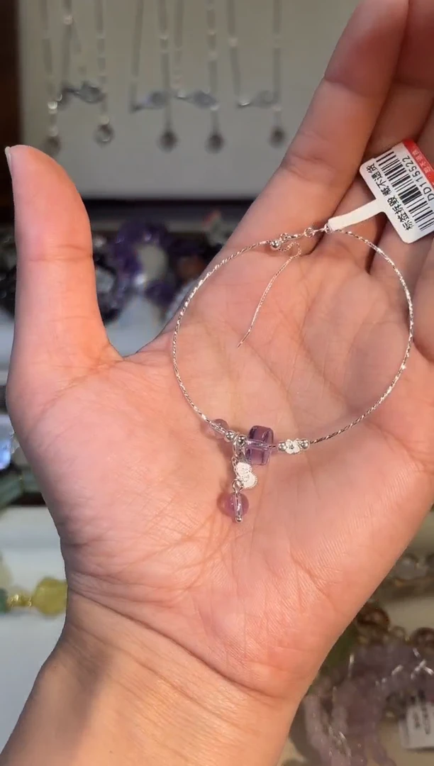 银S925镶嵌手链水晶g677多样性发货一件