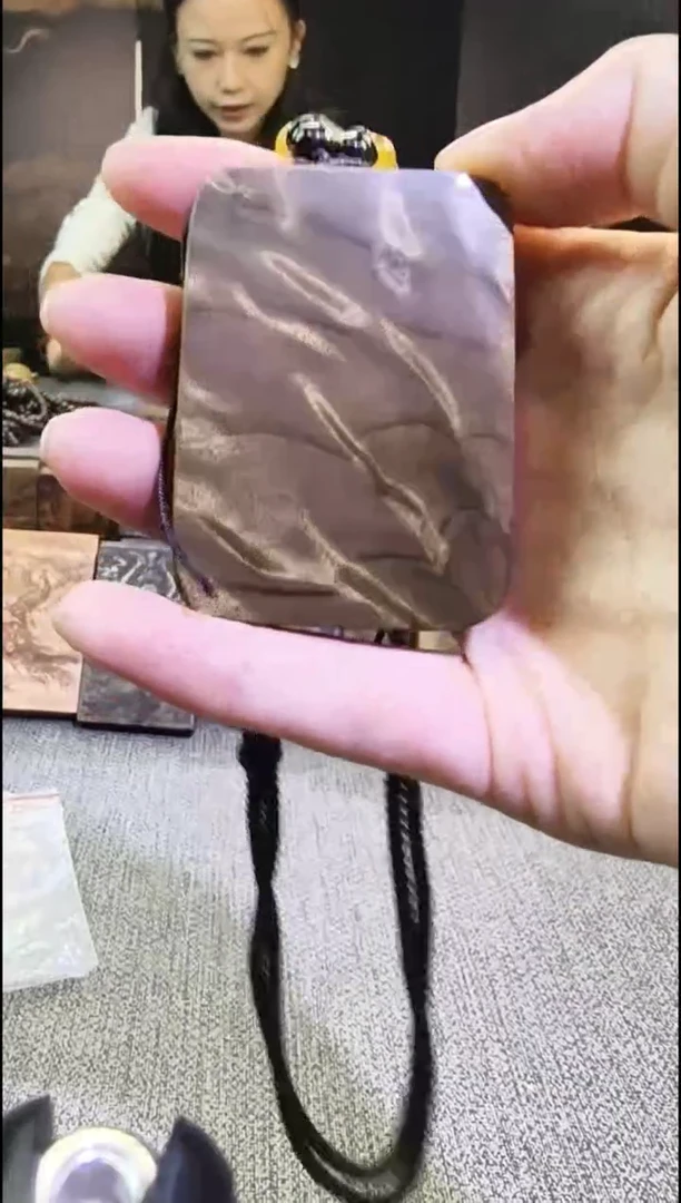 金丝楠无事牌手把件