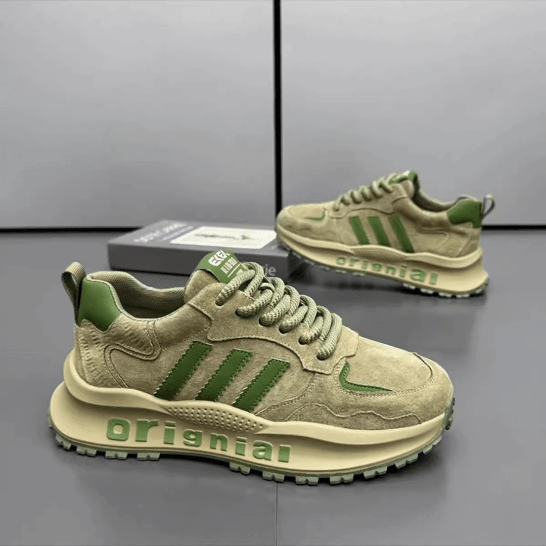 阿甘男鞋秋季2025新款潮流百搭休闲运动跑步男士高级感耐磨老爹鞋