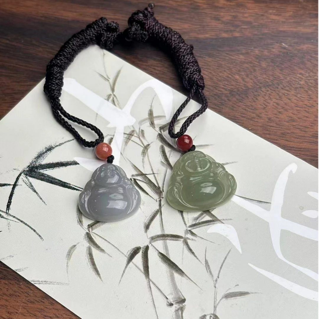 【仔仔臻选】天然和田玉佛公吊坠卡20左右【多样性发货拍一发一】