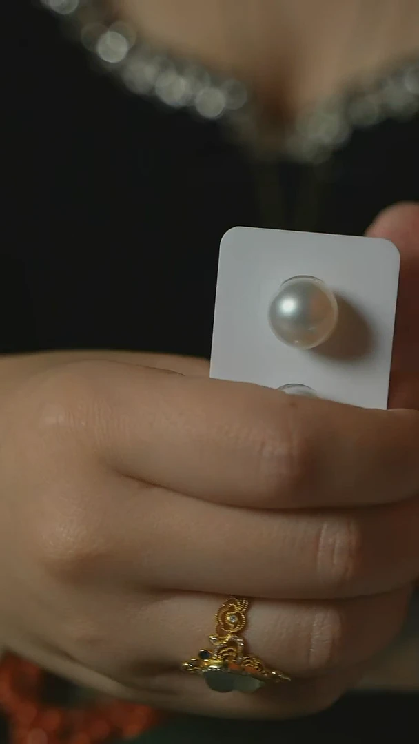 未镶嵌裸珠海水珍珠AA/海水澳白珍珠13-14mm