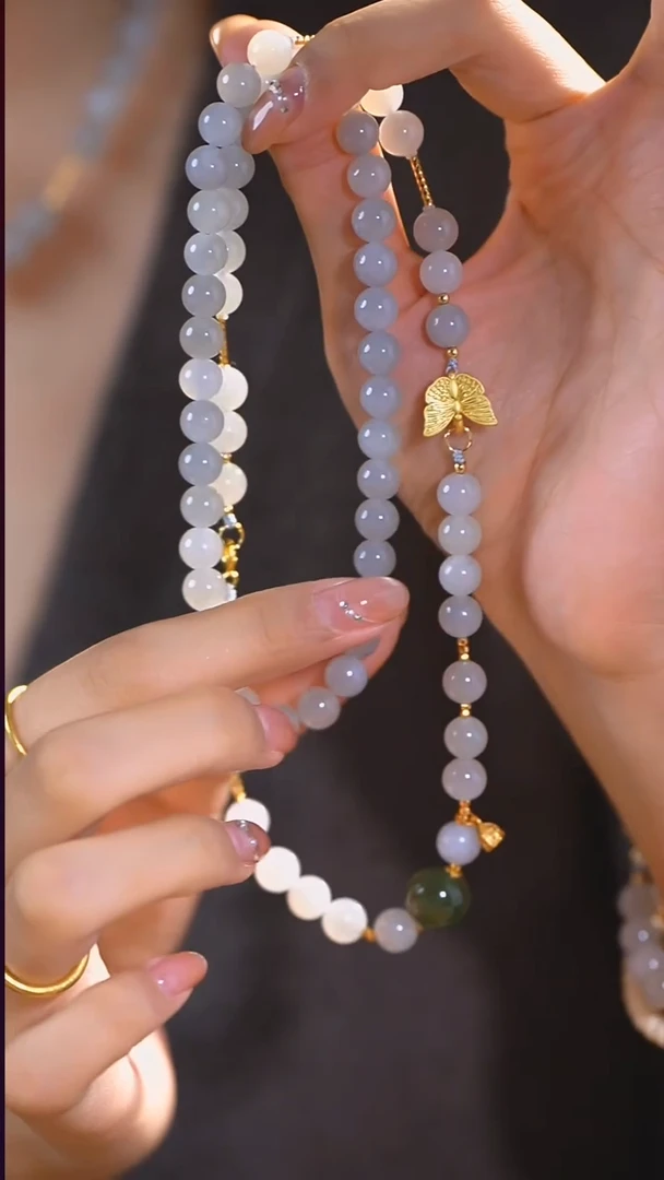 泥塑HETAIN 烟灰长脖挂链