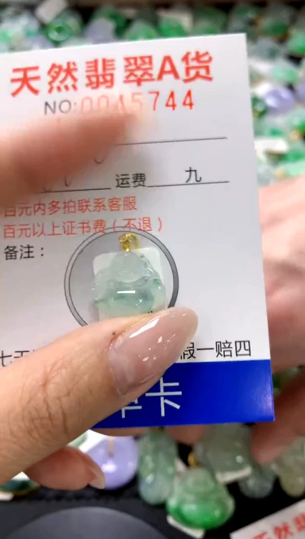 翡翠18K金镶嵌颈饰1111111111111111