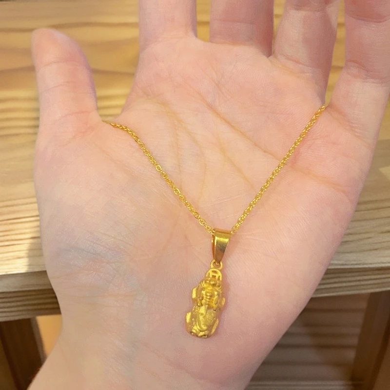 钛钢项链 A-69-气质时尚经典百搭女士貔貅精美素款坠链