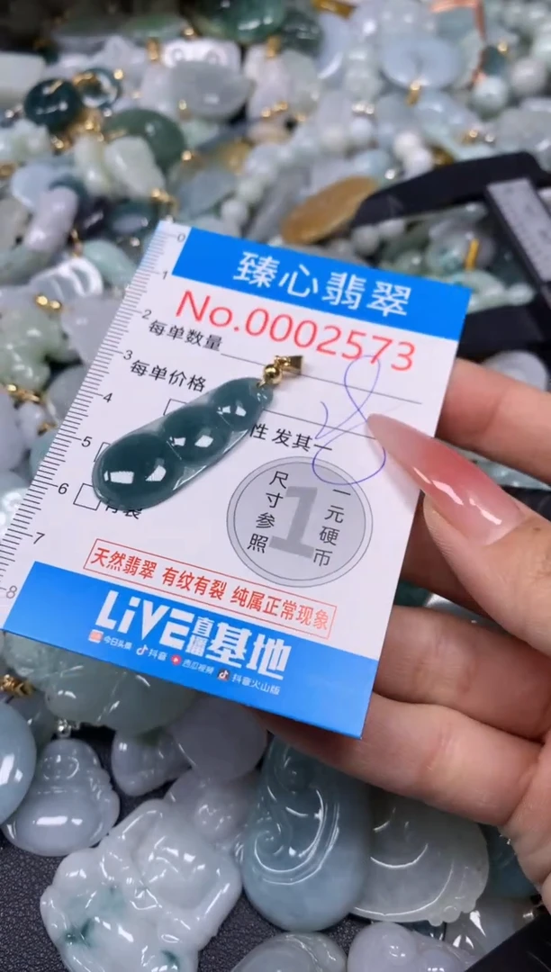 【闪购商品】翡翠颈饰未镶嵌含绳0002573