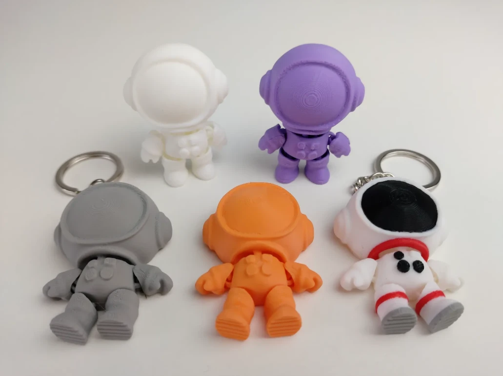 3D打印创意宇航员钥匙扣太空人可爱公仔玩偶挂件玩具幼儿园礼物