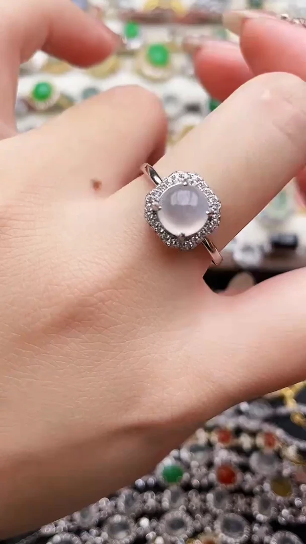 银S925镶嵌戒指翡翠41