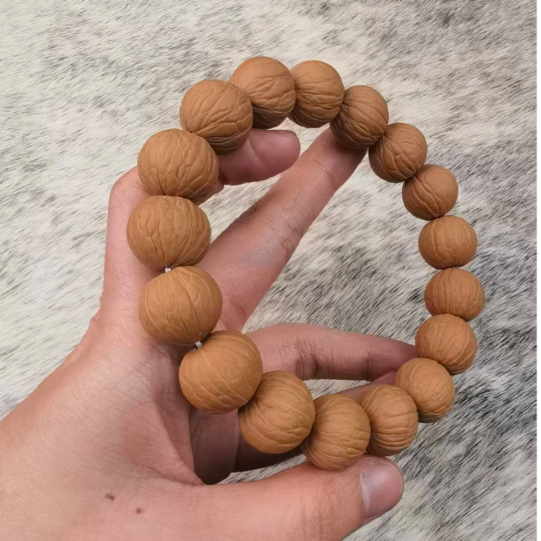 【风华出品】猴头原皮原色手串聚宝盆猴头核桃17尺寸