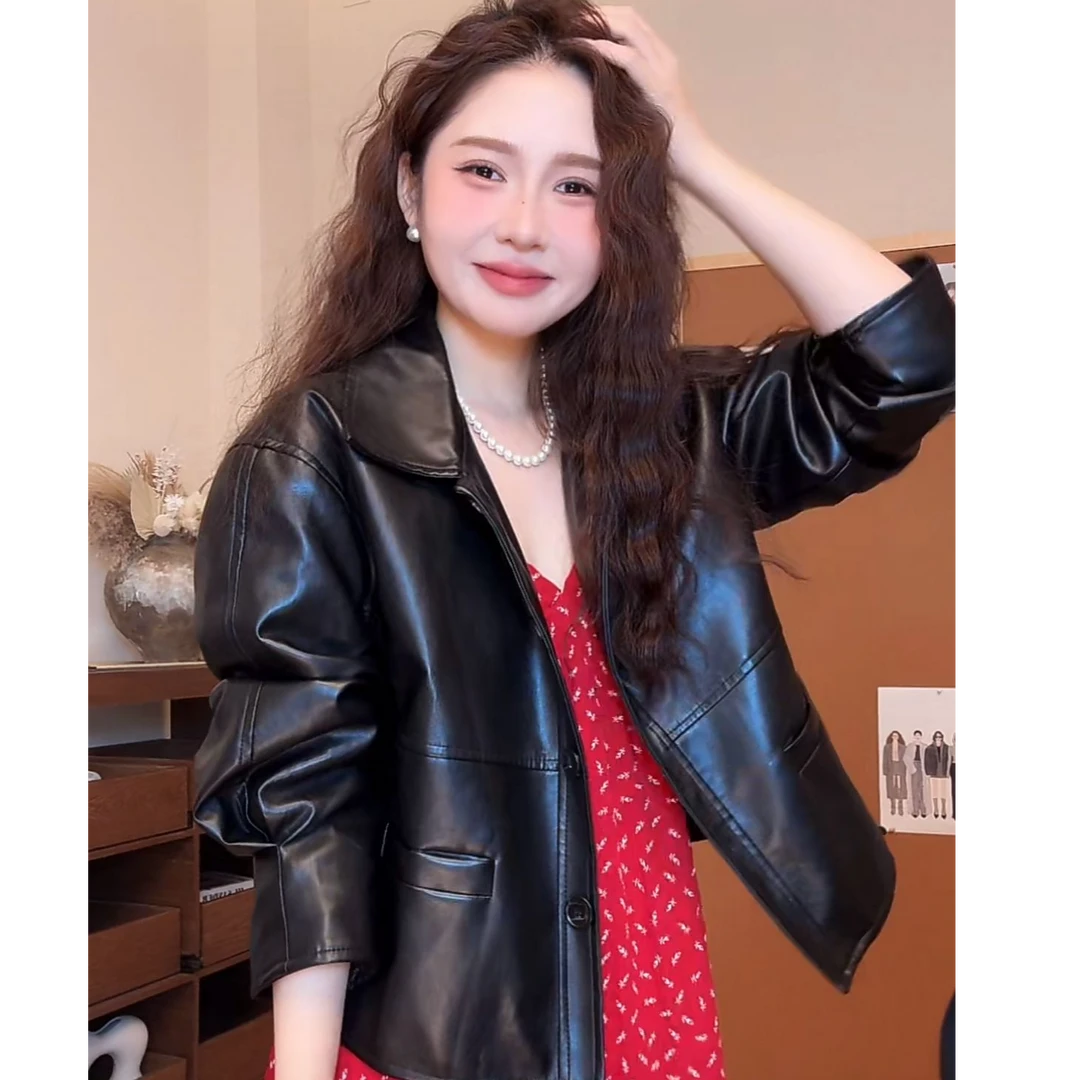 2025新款春秋上新复古炸街超好看皮外套