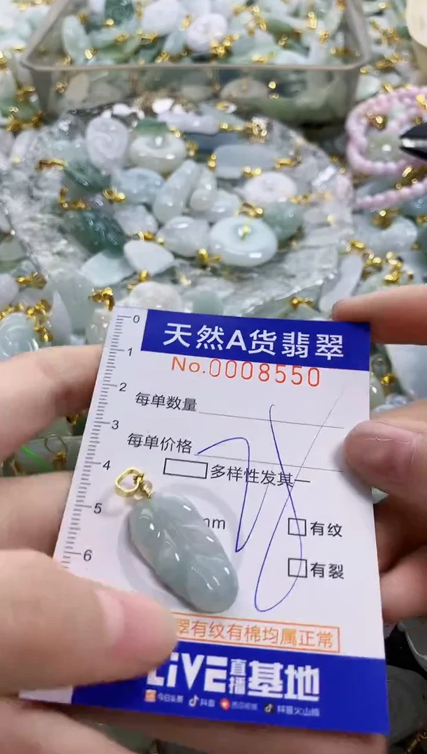 颈饰未镶嵌翡翠天然A货翡翠