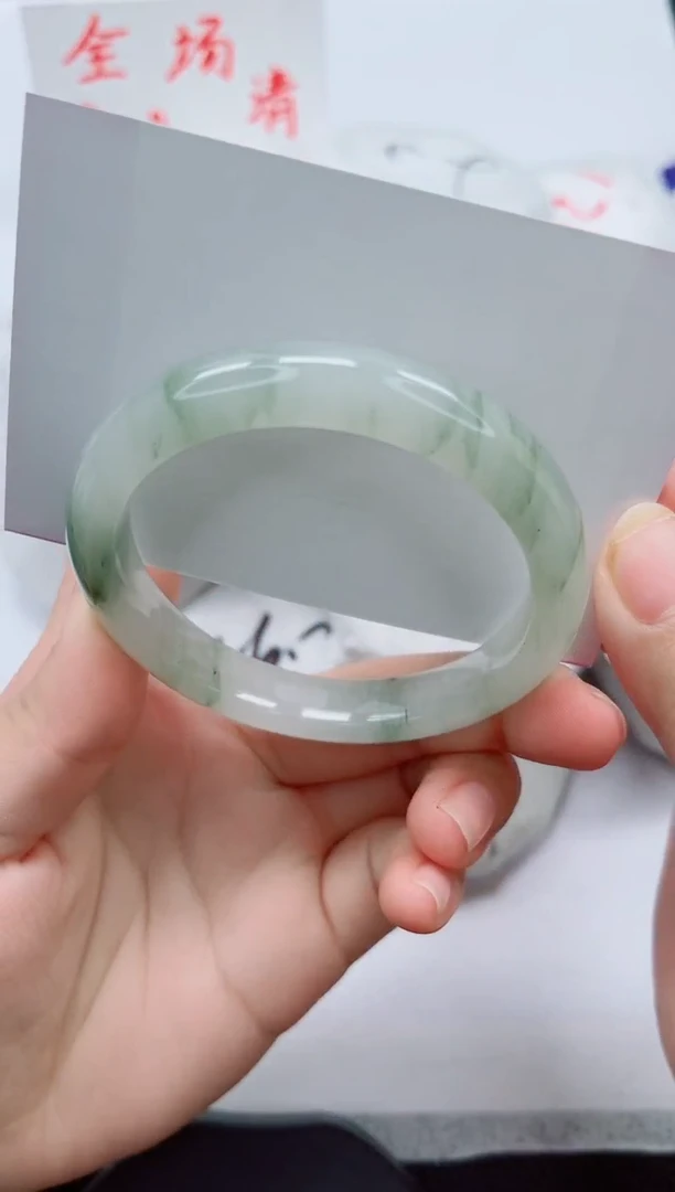 未镶嵌手镯石英质玉37-55/56