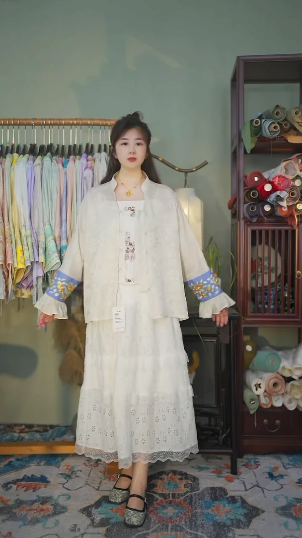 刺绣XL码140斤内百搭款上衣单层