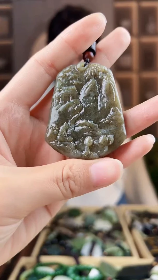 颈饰未镶嵌和田玉拍一发一，多样性发货