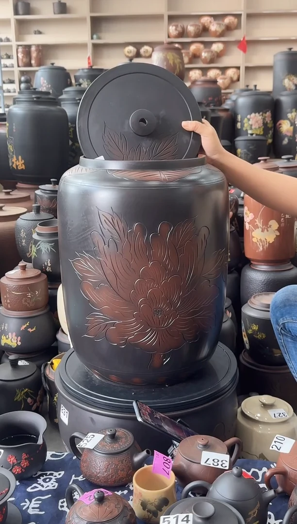 罐瑕疵水缸36升牡丹   523