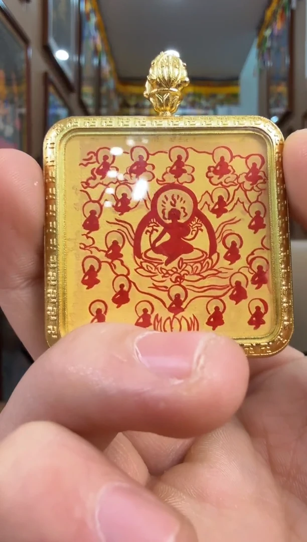 吊坠21度母-热贡纯手绘唐卡