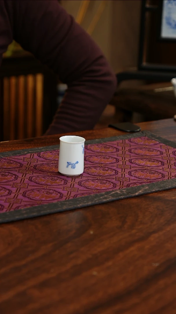 【闪购商品】织绣兰花头拇指闻香杯