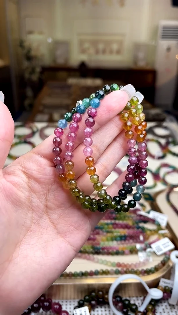 【闪购商品】碧玺/未镶嵌5mm+碧玺多圈多样性发货