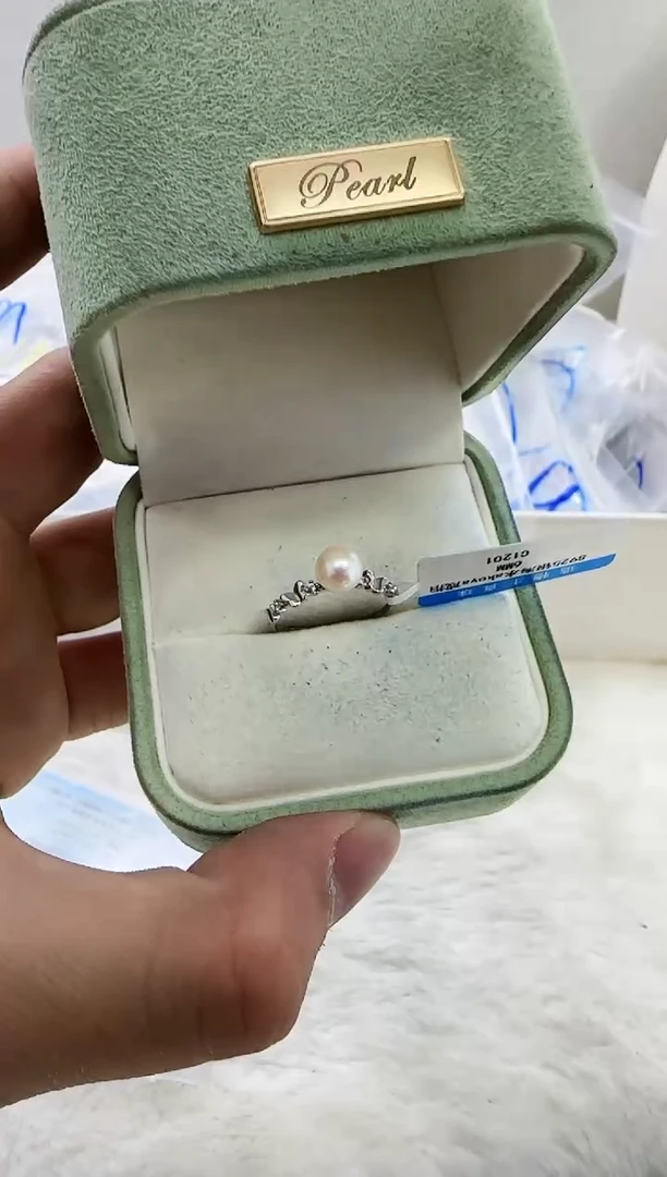 【闪购商品】海水珍珠DA银S925镶嵌c1201 戒指7