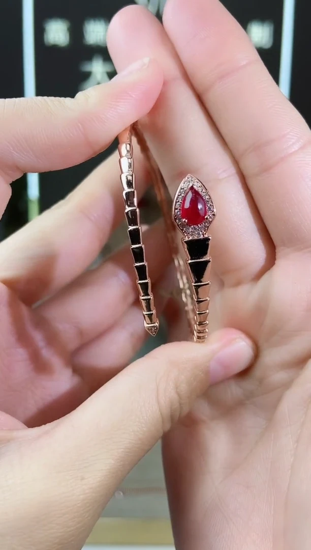 【闪购商品】红宝石手镯银S925镶嵌手镯